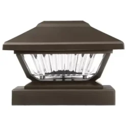 * Outdoor Lighting|Coupon Patriot Lighting® Solar Led Lucy Bronze Post Cap Landscape Light 2-Pack
