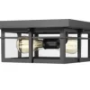 * Outdoor Lighting|Coupon Patriot Lighting® Ward Matte Black Flush Mount Outdoor Ceiling Light