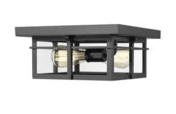 * Outdoor Lighting|Coupon Patriot Lighting® Ward Matte Black Flush Mount Outdoor Ceiling Light