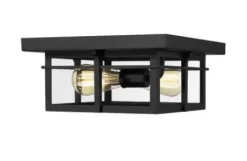 * Outdoor Lighting|Coupon Patriot Lighting® Ward Matte Black Flush Mount Outdoor Ceiling Light