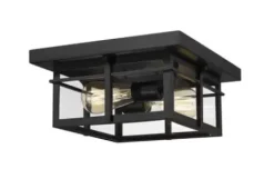 * Outdoor Lighting|Coupon Patriot Lighting® Ward Matte Black Flush Mount Outdoor Ceiling Light