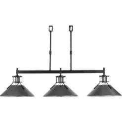 * Indoor Lighting|Deals Patriot Lighting® Ashtyn Matte Black & Charcoal Patina 3-Light Island Light