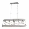 * Indoor Lighting|Deals Patriot Lighting® Bea White Wash Faux Wood And Galvanized 5-Light Island Light
