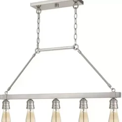* Indoor Lighting|Deals Patriot Lighting® Beaman Brushed Nickel 5 Light Island Light