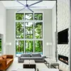 * Ceiling Fans|Deals Patriot Lighting™ Boss 96″ Painted Grey Industrial Indoor/Outdoor Ceiling Fan