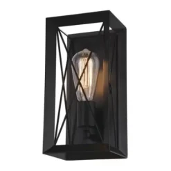 * Indoor Lighting|Deals Patriot Lighting® Carah Matte Black 1-Light Vanity Light