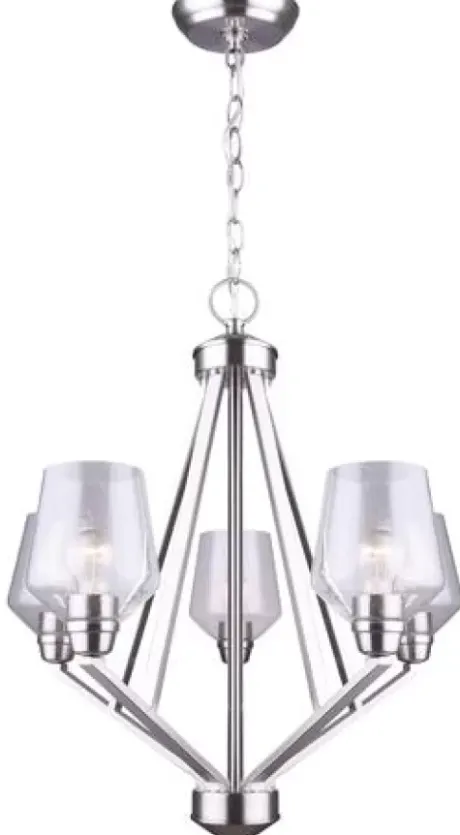 * Indoor Lighting|Deals Patriot Lighting® Caylon 5-Light Brushed Nickel Chandelier