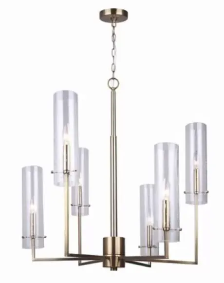 * Indoor Lighting|Deals Patriot Lighting® Gianessa Gold 6-Light Chandelier