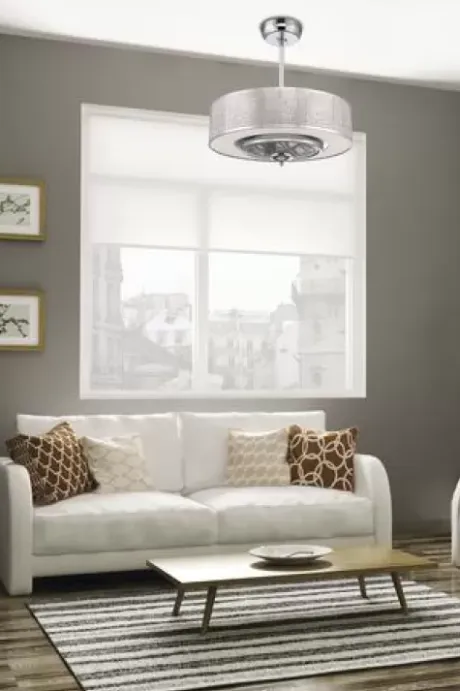 * Ceiling Fans|Deals Patriot Lighting™ Hightowne Ii 24″ Chrome Led Fandelier