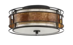 * Indoor Lighting|Deals Patriot Lighting® Lorenzo Bronze 2-Light Flush Mount Ceiling Light