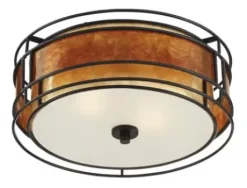 * Indoor Lighting|Deals Patriot Lighting® Lorenzo Bronze 2-Light Flush Mount Ceiling Light