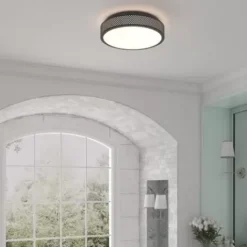 * Indoor Lighting|Deals Patriot Lighting® Pixel Black Integrated Led Flush Mount Ceiling Light