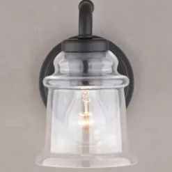 * Indoor Lighting|Deals Patriot Lighting® Toledo Matte Black 1 Light Vanity Light