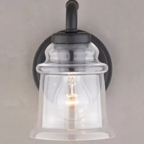 * Indoor Lighting|Deals Patriot Lighting® Toledo Matte Black 1 Light Vanity Light