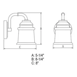 * Indoor Lighting|Deals Patriot Lighting® Toledo Matte Black 1 Light Vanity Light