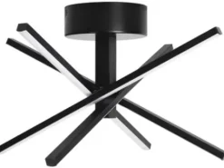 * Indoor Lighting|Discount Patriot Lighting® Norm Black Integrated Led Semi-Flush Mount Ceiling Light