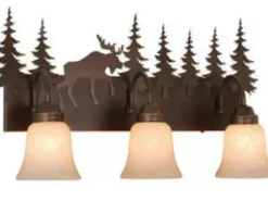 * Indoor Lighting|Discount Patriot Lighting® Yellowstone 3-Light Burnished Bronze Vanity Light