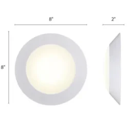 * Indoor Lighting|Discount Patriot Lighting® Gabbie White Integrated Led Flush Mount Ceiling Light – 6 Pack