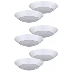 * Indoor Lighting|Discount Patriot Lighting® Gabbie White Integrated Led Flush Mount Ceiling Light – 6 Pack