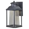 * Outdoor Lighting|Discount Patriot Lighting® Eliza Textured Black Led Outdoor Wall Light
