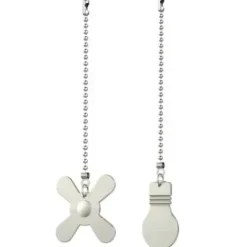 * Ceiling Fans|Discount Patriot Lighting® Satin Nickel Bulb And Blade Pull Chain