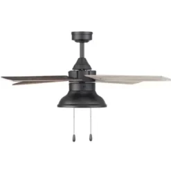 * Ceiling Fans|Discount Patriot Lighting® Amanda 48″ Matte Black Indoor Led Ceiling Fan