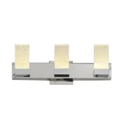 * Indoor Lighting|Discount Patriot Lighting® Lico Polished Chrome 3-Light Led Vanity Light
