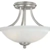 * Indoor Lighting|Discount Patriot Lighting® Savvy Satin Nickel 2-Light Semi-Flush Mount Ceiling Light