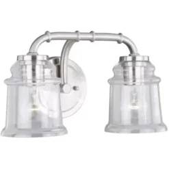 * Indoor Lighting|Discount Patriot Lighting® Toledo Satin Nickel 2 Light Vanity Light