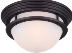 * Indoor Lighting|Discount Patriot Lighting® Justin Oil-Rubbed Bronze 2-Light Flush Mount Ceiling Light