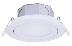 * Indoor Lighting|Discount Patriot Lighting® 4″ White Recessed Led Gimbal Trim Downlight
