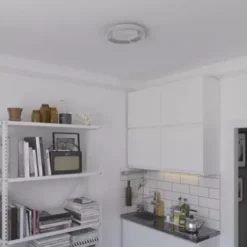 * Indoor Lighting|Discount Patriot Lighting® Leah Satin Nickel Integrated Led Flush Mount Ceiling Light