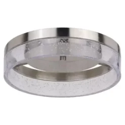* Indoor Lighting|Discount Patriot Lighting® Leah Satin Nickel Integrated Led Flush Mount Ceiling Light