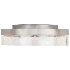* Indoor Lighting|Discount Patriot Lighting® Leah Satin Nickel Integrated Led Flush Mount Ceiling Light