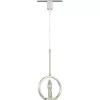 * Indoor Lighting|Discount Patriot Lighting® Venetian 6.5″ Satin Nickel 1-Light Track Light Pendant