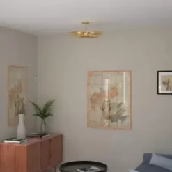* Indoor Lighting|Discount Patriot Lighting® Nikko Gold Semi-Flush Mount Ceiling Light