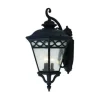 * Outdoor Lighting|Discount Patriot Lighting Elegant Home Patriot Lighting® Elegant Home Graham Black Gold Outdoor Wall Light