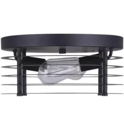 * Indoor Lighting|Discount Patriot Lighting® Gabel Matte Black 2-Light Flush Mount Ceiling Light