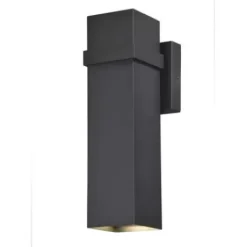 * Outdoor Lighting|Discount Patriot Lighting® Lavage Textured Black Led Outdoor Wall Light