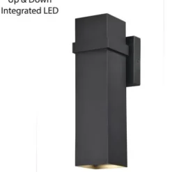 * Outdoor Lighting|Discount Patriot Lighting® Lavage Textured Black Led Outdoor Wall Light