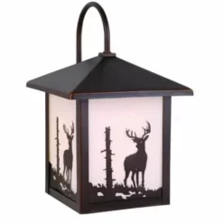 * Outdoor Lighting|Discount Patriot Lighting® Deer Burnished Bronze Outdoor Wall Light