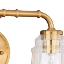 * Indoor Lighting|Discount Patriot Lighting® Toledo Natural Brass 2 Light Vanity Light