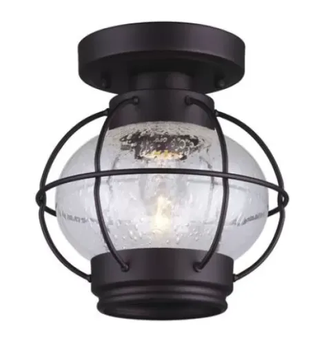 * Indoor Lighting|Flash Sale Patriot Lighting® Potter Oil-Rubbed Bronze 1-Light Flush Mount Ceiling Light