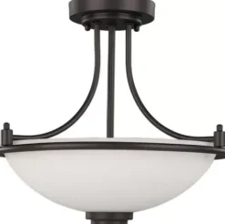 * Indoor Lighting|Flash Sale Patriot Lighting® Camden Oil-Rubbed Bronze 3-Light Semi-Flush Mount Ceiling Light