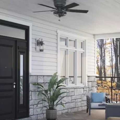 * Ceiling Fans|Flash Sale Patriot Lighting™ Annetta 52″ Matte Black Led Indoor/Outdoor Ceiling Fan
