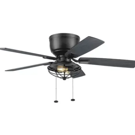 * Ceiling Fans|Flash Sale Patriot Lighting™ Annetta 52″ Matte Black Led Indoor/Outdoor Ceiling Fan