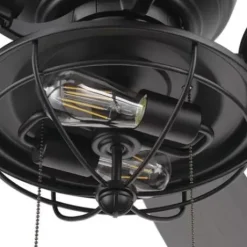 * Ceiling Fans|Flash Sale Patriot Lighting™ Annetta 52″ Matte Black Led Indoor/Outdoor Ceiling Fan