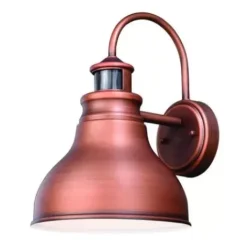 * Outdoor Lighting|Flash Sale Patriot Lighting® Dualux Lincoln Brushed Copper Motion Sensor Outdoor Wall Light