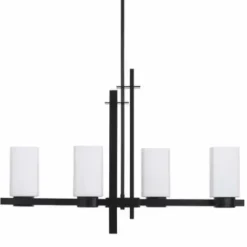 * Indoor Lighting|Flash Sale Patriot Lighting® Michael Matte Black 4-Light Island Light