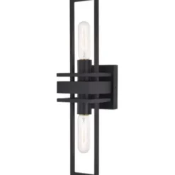 * Indoor Lighting|Flash Sale Patriot Lighting® Marquis Matte Black 2 Light Wall Light